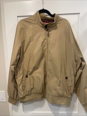 Men’s Orvis Tan Bomber Jacket SZ  XL